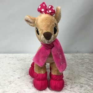 Clarice Rudolph the Red-Nosed Reindeer Plush 14" stuffed animal scarf & booties